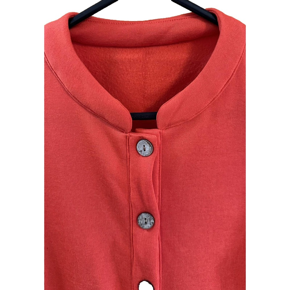 NWT, Floral Blooming Women’s Sz Medium Red Button Front Jacket w/Pockets - Picture 3 of 16